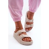 EVENTO PE1 Women's Foam Platform Slides Beige Melorea Cene