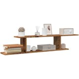 vidaXL Stenska TV polica Old Wood 125x18x23 cm Inženirski les | Shoptok.si