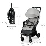 Kinderkraft Sportska kolica Apino, Dove Grey | shoptok.hr
