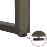 vidaXL noge za blagovaonski stol U-oblik 3 kom Prirodni čelik 70 x (72-73) cm Čelik | shoptok.hr