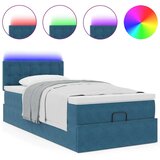 vidaXL Okvir kreveta s madraca tamnoplavi 100x200cm baršunasti | shoptok.hr