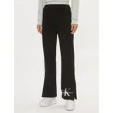 Calvin Klein Jeans Spodnji del trenirke Diffused Monologo J20J223422 Črna Regular Fit