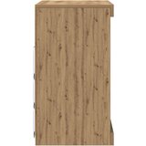 Stranska omarica z LED lučmi, umetni hrast, 60,5x37x67 cm | Shoptok.si