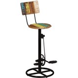  Barski stolci 2 kom od masivnog obnovljenog drva Šarena 44 x 44 x 112 cm | Shoptok.si