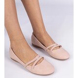 Gemre Pink matte eco-leather women's ballet flats Baronna | Shoptok.si