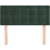  Posteljno vzglavje temno zeleno 80x5x78/88 cm žamet | Shoptok.si