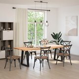  Noge za blagovaonski stol V-oblik 2 kom Crne 60 x (72-73,3) cm Čelik | shoptok.hr