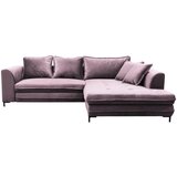 Livetastic KOTNA SEDEŽNA GARNITURA, velur barve gozdnih sadežev | Shoptok.si