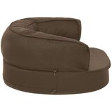 vidaXL ergonomski madrac za pse 60 x 42 cm izgled platna smeđi | shoptok.hr