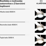 Klarstein El Paso stropni ventilator z lučjo | 132 cm | 35 W | Tiho delovanje | Les | Shoptok.si