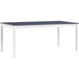  Blagavaonski stol bijelo-sivi 180 x 90 x 73 cm od borovine | shoptok.hr