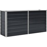  Povišena vrtna gredica antracit 160x40x77 cm pocinčani čelik | shoptok.hr