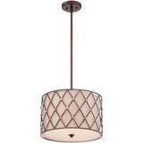 Elstead Lighting Elstead Brown Lattice 3-svetlobna srednje velika stropna viseča svetilka, bakreno rjava, rešetkasta, E27, (22098530) | Shoptok.si