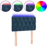 Maison Chic led posteljno vzglavje - vzglavna omarica - nočna omarica temno modro 80x7x78/88 cm žamet, (21709363) Cene