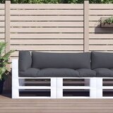  Jastuci za palete 3 kom sivi od tkanine | shoptok.hr