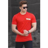 Madmext Men's Red T-Shirt with a Print 5270 Cene