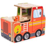 ECO TOYS drveni set za vatrogasnu postaju, garaža s dodacima | shoptok.hr