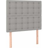 Krevet box spring s madracem LED svjetlosivi 120x200 cm tkanina | shoptok.hr