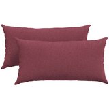 vidaXL jastučići za sofu 2 pcs vinska crvena 80 x 40 cm tkanina | shoptok.hr