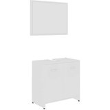  Komplet pohištva za kopalnico bel inženirski les, (20680213) | Shoptok.si