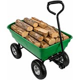  Vrtna transportna kolica, odvojiva nagibna pladanj, zelena, 120 kg | shoptok.hr