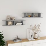 vidaXL Stenska polica 2 kosa betonsko siva 90x18x20 cm iverna plošča Cene