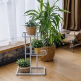 Kondela Kovinsko stojalo za rože, belo, BAMIR TIP 5 | Shoptok.si