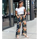 UR/CEO Navy wide floral pants Cosimo | Shoptok.si