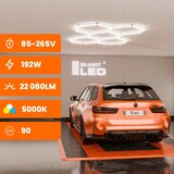  LED prigu&amp;scaron;iva plafonska svetiljka HEXAGON LED/192W/85-265V 5000K CRI 90 IP54 bela Slike