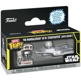 Figura Bitty POP Ride Star Wars The Mandalorian In N1 Starfighter With Grogu