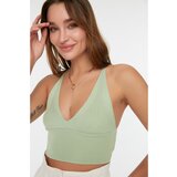 Trendyol Mint Super Crop Back Detailed Knitted Thin Blouse | Eponuda.ba