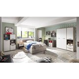 CARRYHOME mladinska pisalna miza leseni material naravne barve, bela | Shoptok.si