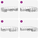  Set vanjskih sofa 11 kom. Bijela i krem Poliester | shoptok.hr