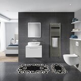 Hanah home set 2 prostirke za kupatilo Crno-Beli