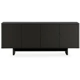 Crna komoda 180x75x40 cm Solei –