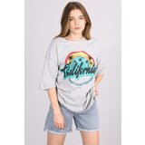 Madmext Mad Girls Gray Printed T-Shirt | shoptok.hr