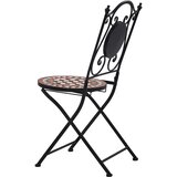  3-dijelni mozaični bistro set s keramičkim pločicama boje cigle | shoptok.hr