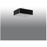 Nice Lamps črna stropna svetilka s steklenim senčnikom/s tekstilnim senčnikom 45x45 cm kortez – | Shoptok.si