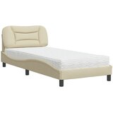 vidaXL Krevet s madracem krem 80 x 200 cm od tkanine Cijene