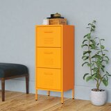 vidaXL Omara za shranjevanje gorčično rumena 42,5x35x101,5 cm jeklo Cene