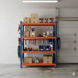 SUPERHOME 200x120x60cm 4x200kg Potpuno Metalna Montažna Polica | Eponuda.com