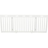 Trixie drvena barijera za pse, 3-delna, 82–124 cm, bela | ePonuda.com
