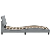  Okvir za krevet bez madraca Hanko svjetlosivi 90x190 cm od tkanine | shoptok.hr