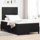  s opruga kutije s uzglavljem Crna 120 x 190 cm Baršun | shoptok.hr