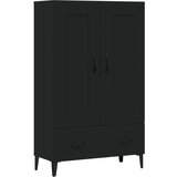 Maison Chic Komoda - Predalnik črna 70x31x115 cm inženirski les, (21715948) Cene