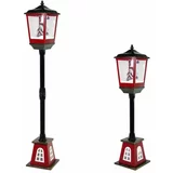  Božićna lampa s efektima 2u1 - crveno-crna