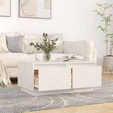  Stolić za kavu bijeli 80 x 50 x 35 cm od masivne borovine | shoptok.hr
