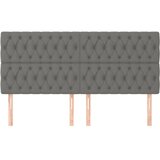  Uzglavlje tamno sivo 180x7x118/128 cm tkanina | shoptok.hr