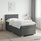  Boxspring krevet s madracem Tamnosiva 90 x 200 cm Tkanina | shoptok.hr