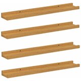 Polica na zidu Zidne 4 pcs Bež 60 x 9 x 3 cm Konstruirano drvo | Eponuda.com